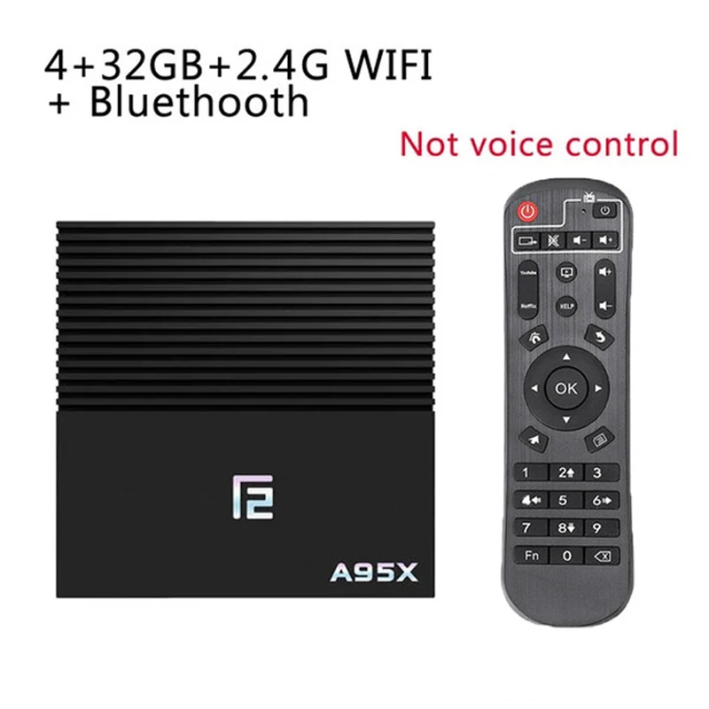 4 32GB nomarl remote ТВ-бокс Android 9,0 Amlogic S905x2 A95XF2 Smart tv box 4 GB/2 GB 64GB 4K HD H.265 BT4.2 wifi 2,4/5G Google Play Netflix телеприставка - Цвет: 4 32GB nomarl remote
