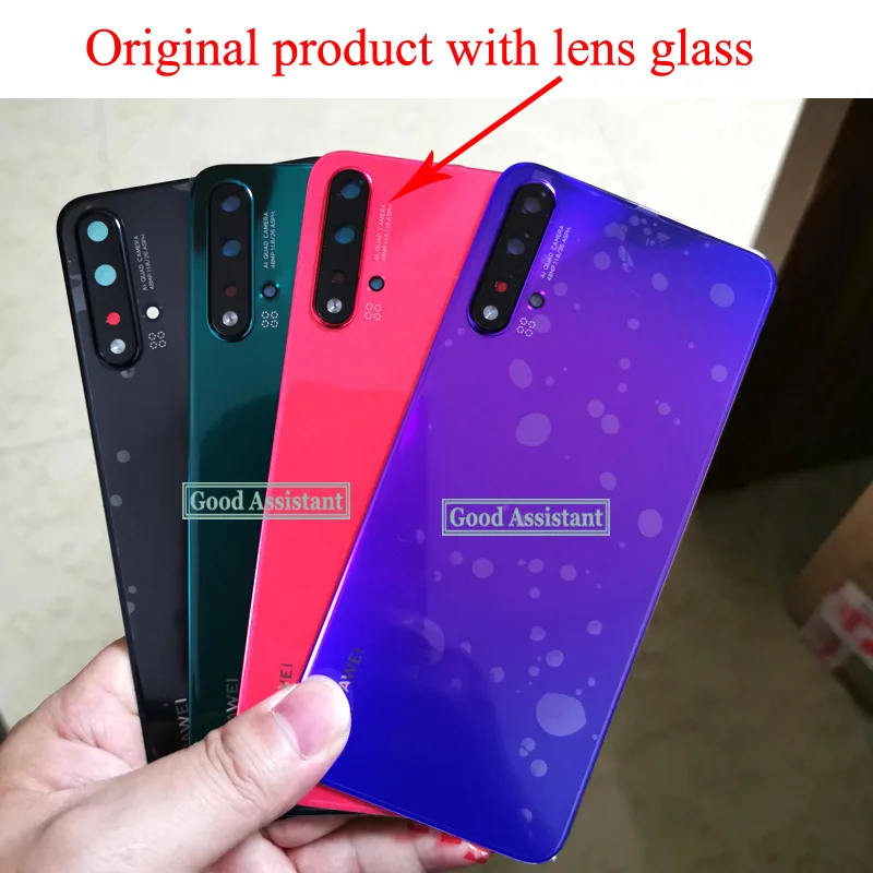 6,4 дюймов для huawei Nova 5/Nova 5 Pro SEA-TL00 SEA-AL00 задняя крышка батарейного отсека Корпус корпуса Задняя стеклянная часть