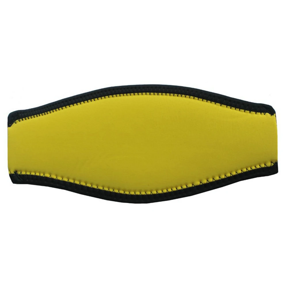 yellow Ainstsk маска для дайвинга, универсальная Неопреновая Маска для дайвинга с ремешком, покрытие для волос, водный спорт, подходит для взрослых - Цвет: yellow