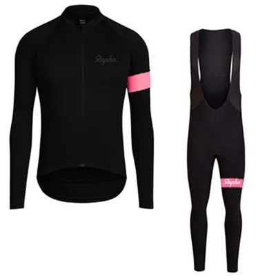 8 Зимний комплект Джерси для велоспорта MTB Rapha велосипедная одежда мужская одежда теплая шерстяная одежда для велоспорта длинная одежда для велоспорта - Цвет: 8