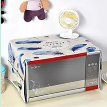 Пылезащитная Крышка для микроволновой печи, Пыленепроницаемая маслостойкая ткань с мультяшным принтом и боковыми карманами, современные кухонные Чехлы для духовки