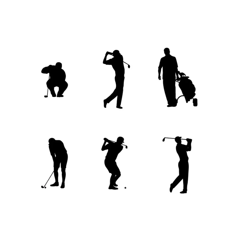 

6 pcs/set Golf Sport Photosensitive Seal Scrapbooking Teacher Planner Stamps Instagram Bullet Journal Supplies