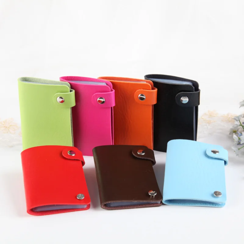 

Waterproof Plastic Card Sets double-sided Holder Multicolor Business Card 24 Card Position Pack Bus Storage Card Bag