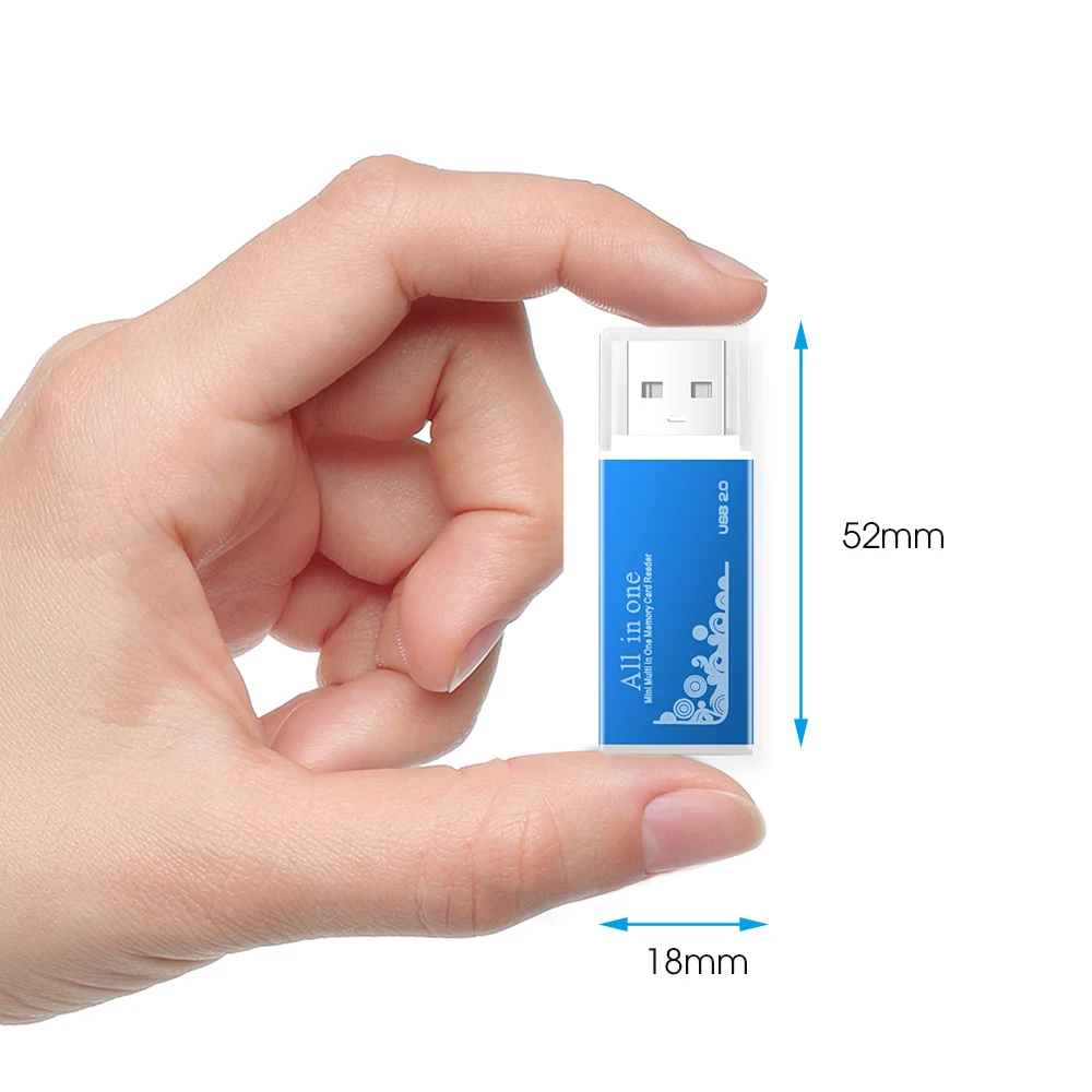 Картридер KEBIDU Mini USB 2 0 картридер для Micro SD карт TF адаптер планшетного ПК Plug and