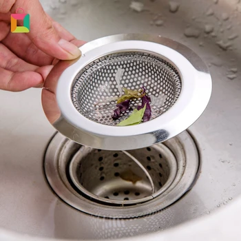 

Practical Kitchen Bathroom Sink Strainer Stainless Steel Drain Filter with Large Wide Rim Hoggard Filter Net Cozy