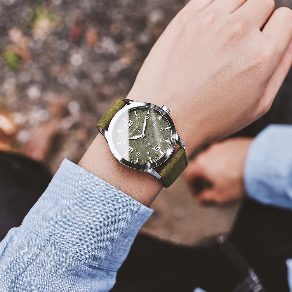 Mechanical Watch OCHSTIN Men Automatic Luxury Casual Dress Military Outdoor Sports Army Mens Wristwatches Waterproof