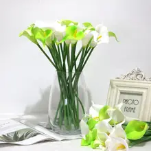 10 шт. Искусственные цветы Пу каллы Флорес Букеты Свадебные Декоративные искусственные цветы домашний декор искусственные растения