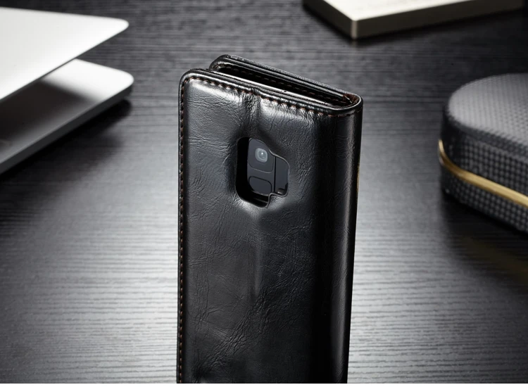 Для samsung Galaxy S9 Plus Чехол-книжка на магните винтажный кожаный чехол samsung S8 S10 S6 S7 edge Plus S4 S5 Чехол-кошелек с отделением для карт