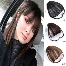 Xuanguang franja falsa franja клип на franja preto marrom loira para adulto feminino acessórios de cabelo