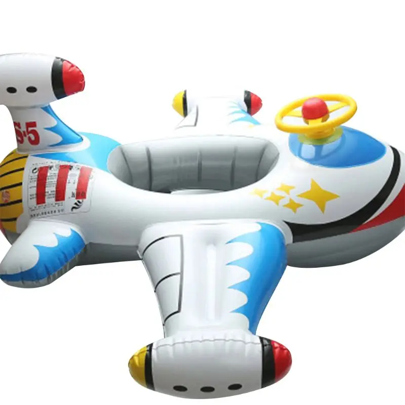Inflatable Swimming Ring Airplane Baby Float Seat Toddler Infant Pool Boat