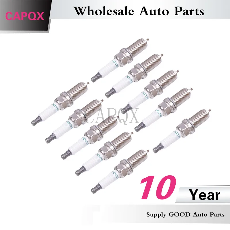 CAPQX 10PCS Spark Plug SK20HR11 90919-01191 For GS300 LS460 CROWN FJ CRUISER 4RUNNER HIACE LAND PRADO COASTER SEQUOIA | Автомобили и