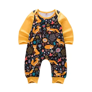 

0-24M Newborn Kids Baby Boy Girl Clothes Animal Cartoon long Sleeve Romper Cute Cotton Jumpsuit Sweet lovely Outfit