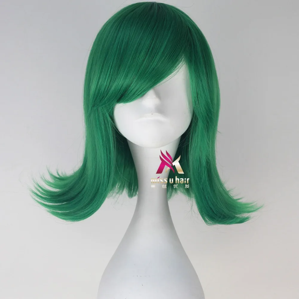 wig Hot Sale inside out Happy Cosplay Wigs Short Blue Heat Resistant Synthetic Hair Perucas Cosplay Wig +wig cap