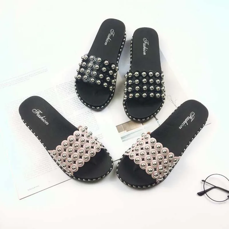 pink bling slides