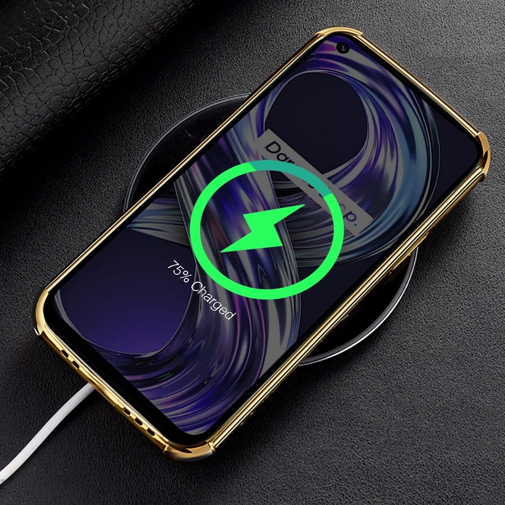 Leather Plating Car Magnetic Holder Ring phone Cover For Realme 8i Realmi 8i Realm Relme 8 i Shockproof Fundas Realme8i Cases