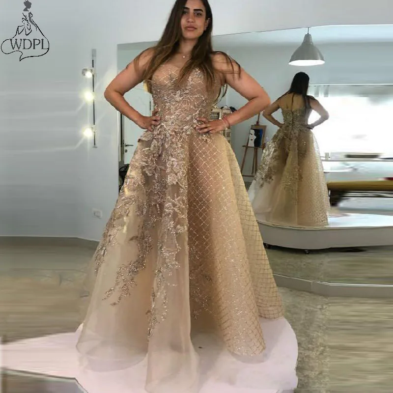 Aso Ebi, арабское Золотое роскошное вечернее платье, кружевное вышитое бисером платье для выпускного вечера, длинное ТРАПЕЦИЕВИДНОЕ Формальное вечернее платье, одежда для особых случаев