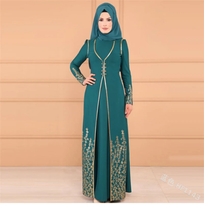 Vestidos длинное мусульманское абайя Турция исламский арабский хиджаб платье Кафтан Дубай Кафтан марокканский Tesettur Elbise халат Musulmane Longue