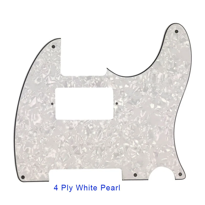 4 ply white pearl Pleroo аксессуары для гитары Pickguards для США Стандартный 5 винтовых отверстий 52 года телекастер с PAF гитара хамбакера - Цвет: 4 ply white pearl