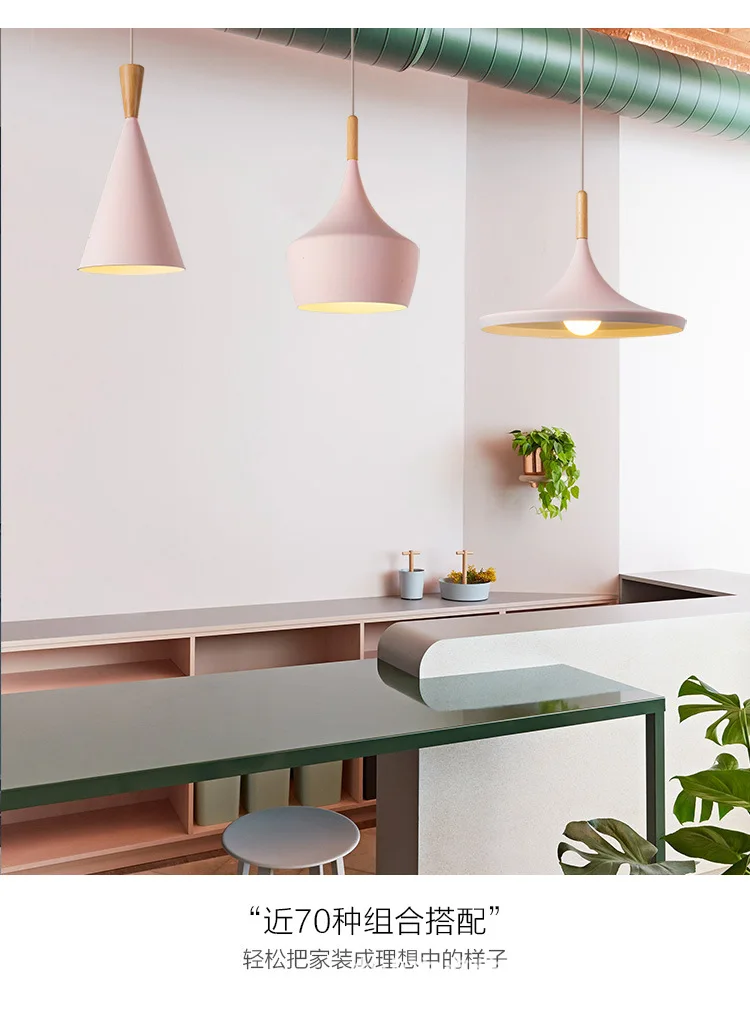 Поперечная граница в европейском стиле в форме инструмента Droplight креативный барный счетчик Кофейня Ресторан Macarons три головы