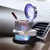 Car ashtray with LED light cigarette cigar ashtray container ashtray gas bottle smoke cup holder storage cup car supplies ► Photo 2/5