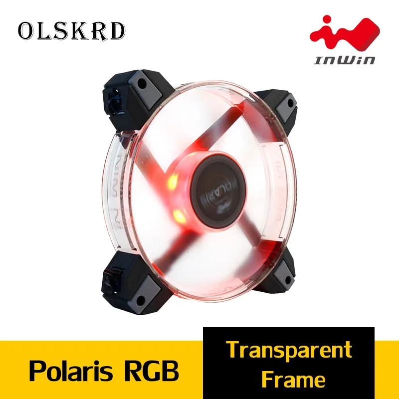 Светодиодный вентилятор Olskrd RGB 120 мм для ПК и чехол вентиляторы 8pin InWin Polaris