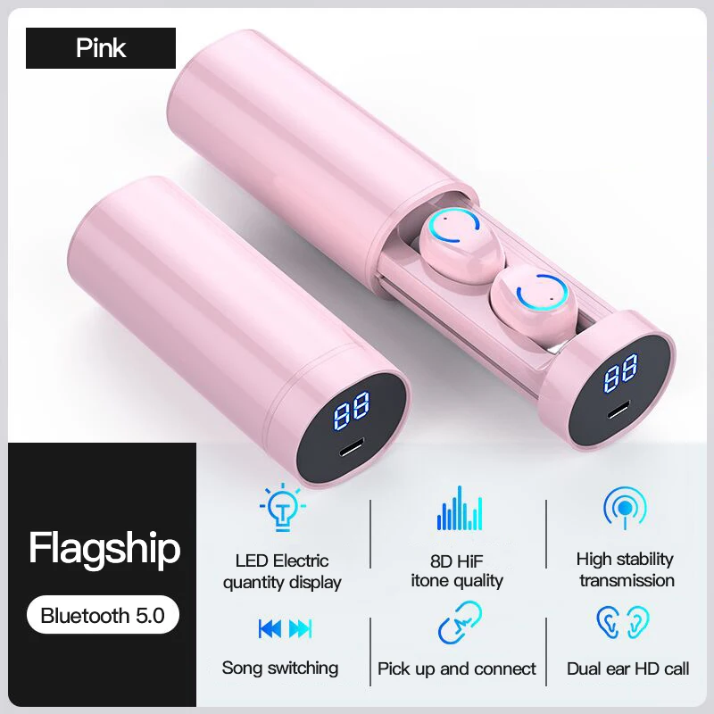 F9 TWS Bluetooth Earphones Wireless headphone with LED Display Waterproof Charging Box Bluetooth headsets pk i12 i9000 earbuds