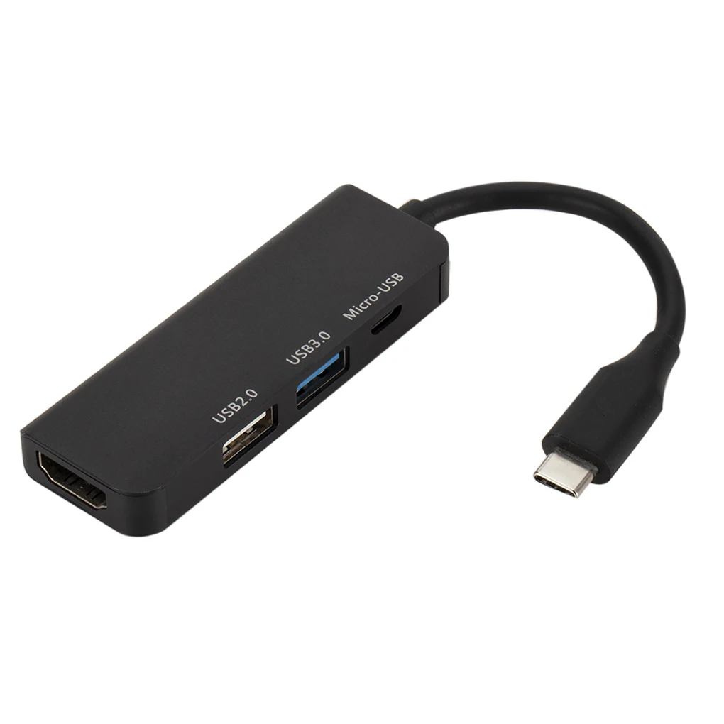 Worallymy type-c концентратор USB-C к USB Mirco-USB быстрая скорость передачи данных HD конвертер видеоадаптера