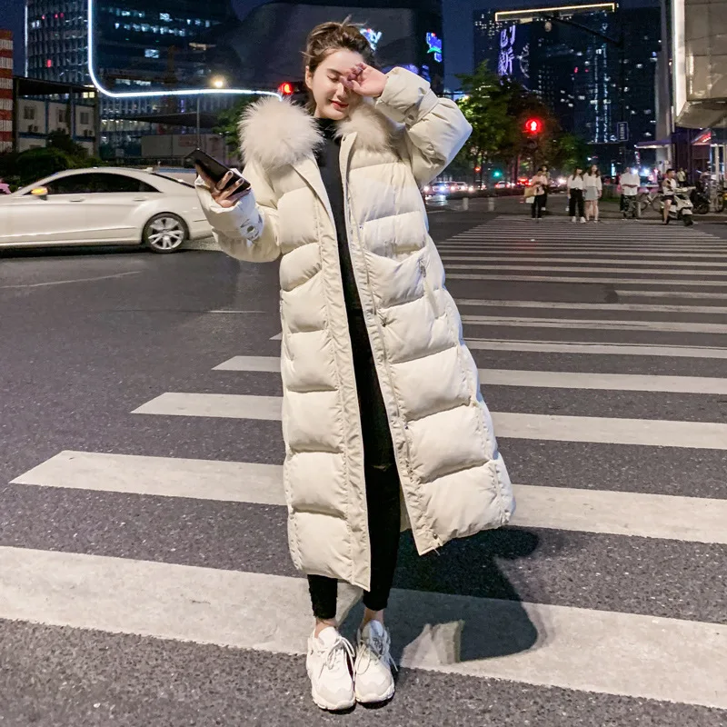Женская одежда Dongdaemun, стиль, корейский стиль, средней длины, свободная и больших размеров, хлопковая стеганая одежда, студенческие ботфорты