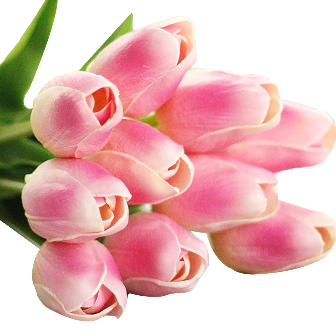 1 шт. искусственные тюльпаны, искусственные цветы, искусственные букеты, искусственные тюльпаны для украшения дома, свадьбы - Цвет: S Dark Pink
