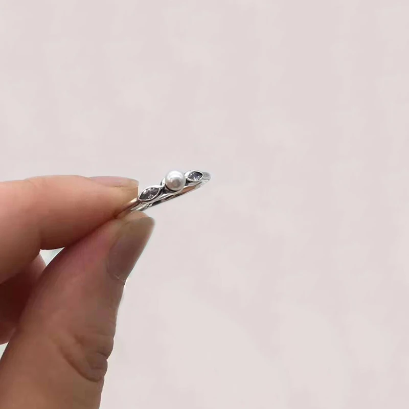 Серебряное кольцо для женщин, настоящее Серебро S925 пробы, нежные модные ювелирные изделия, Женское кольцо