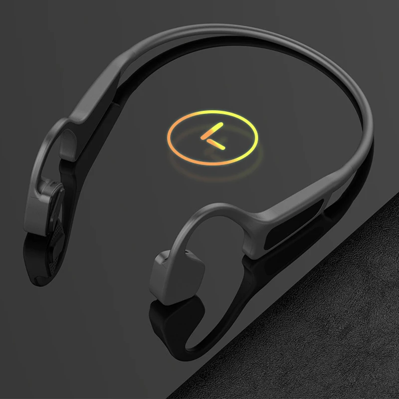 Black Technology Bone Conduction Bluetooth Earphones Ear Hook Wireless Headset Subwoofer Bilateral Stereo with Microphone Earbud