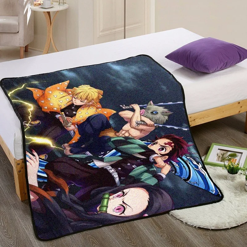 Аниме демон убийца Kimetsu no Yaiba мяч одеяло коврик гобелен мягкое настенное покрывало пляжное полотенце коврик одеяло стол Косплей