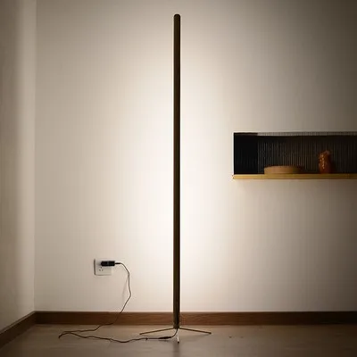 

Nordic Minimalist Modern Floor Lamp Creative Site Lamp Personality Led Stand Light Bedroom Living Room Decor Wooden Floor Lights