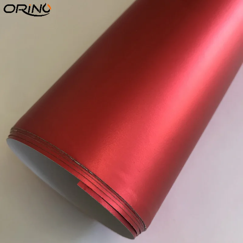 Red Matt Metalic Vinyl Wrap Sticker-3