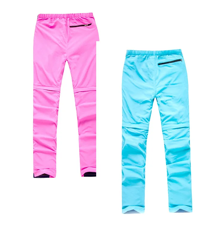 New Style Men And Women-Outdoor Quick Drying Pants Slim Fit Sports Pants Long Shorts Deconstructable Climbing Pants Can Stick Lo