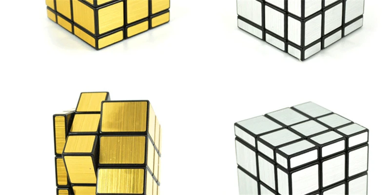 Пазлы Cubo Magico, зеркальный блок, куб, скоростные ручные игрушки, твердые мини-магические сенсорные серебряные кубики, золотой DD60MF