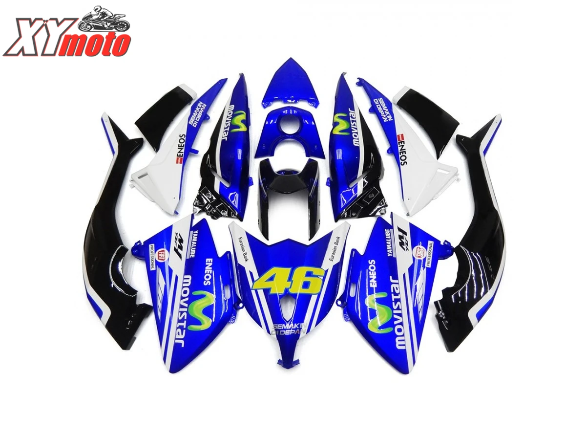 

Motorcycle Fairing Kit For Yamaha Tmax530 TMAX 530 12 13 14 Injection ABS Fairings tmax 530 2012-2014 Movistar 46 Bodyworks