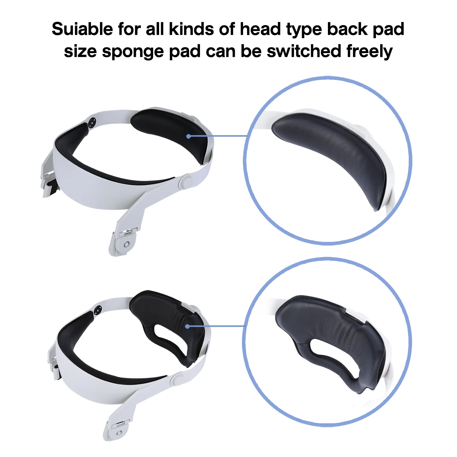 GOMRVR for Oculus Quest 2 Halo Strap Adjustable  ,Increase Supporting force and improve comfort-oculus quest2 Accessories