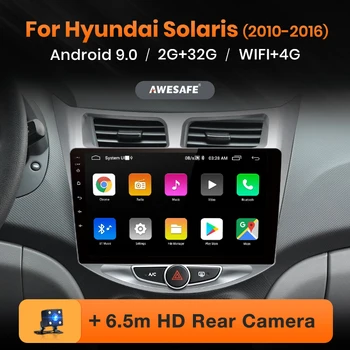 

AWESAFE PX9 for Hyundai Solaris 1 2010 2011-2016 Car Radio Multimedia video player GPS No 2din 2 din Android 9.0 2GB+32GB