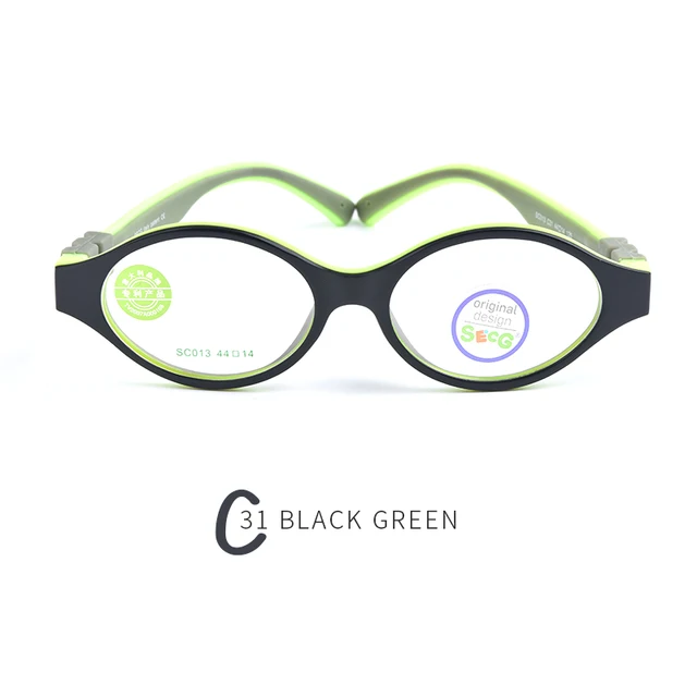 Secg Unisex Youth's Full Rim Oval Tr 90 Silicone Eyeglasses 36005