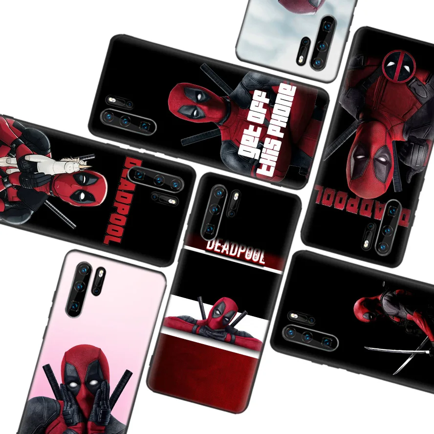 Забавный черный мягкий чехол Deadpool Dead Pool для huawei P30 P20 P10 Lite Pro P Smart Z mate 30 10 20 Lite чехол для телефона