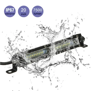 

7500LM LED Work Light Bar Ultra-Thin Spotlight 180W 6000K Flood Combo Beam Automobiles Motorcycles Anti Scratch Lamp