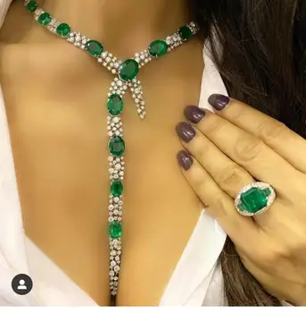 

jankelly Nigeria 2pcs Bridal Zirconia Jewelry Sets For Women Party, Luxury Dubai Nigeria CZ Crystal Wedding Jewelry Sets