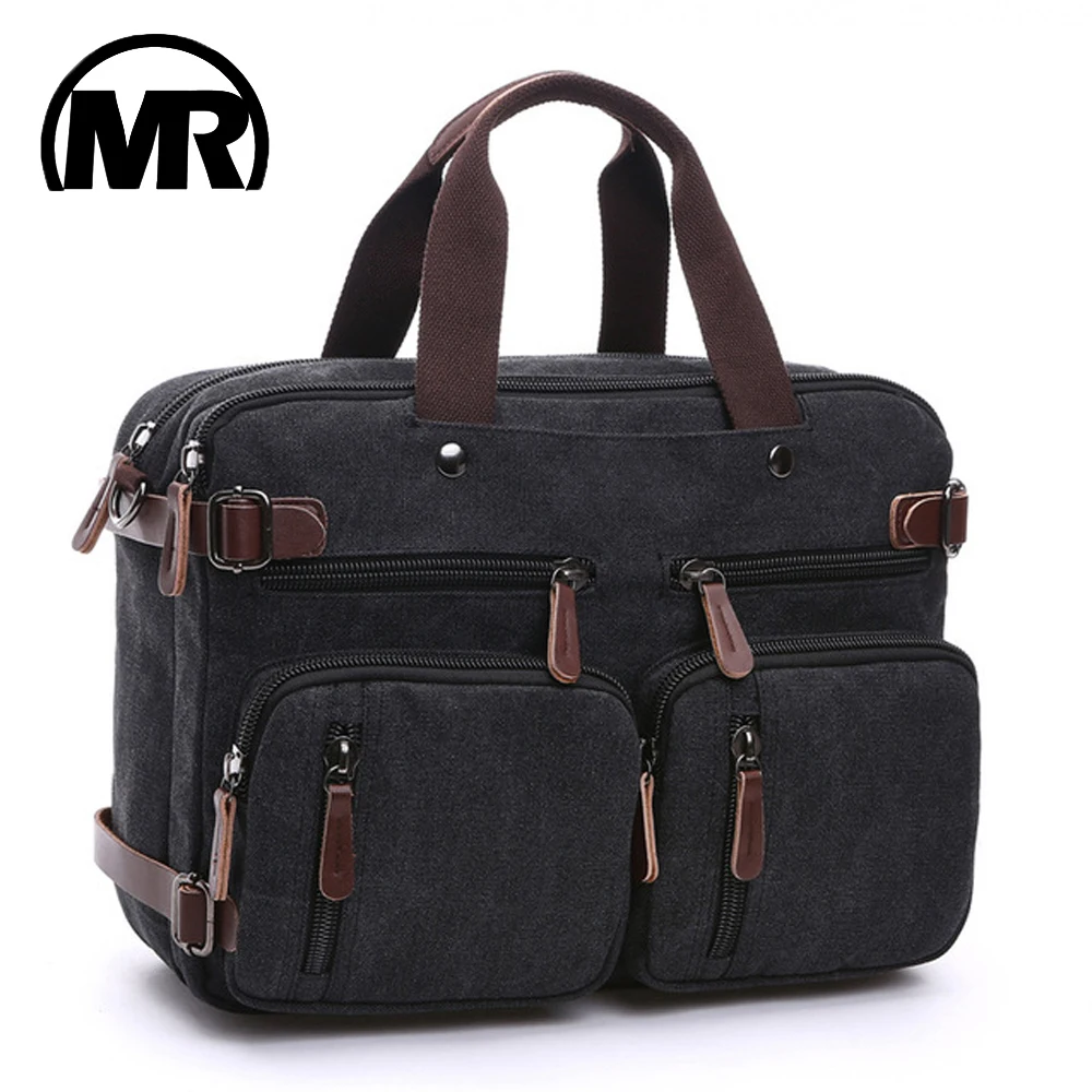 Travel Tote Duffel-Bags The-Shoulder-Strap MARKROYAL Canvas Hide Men