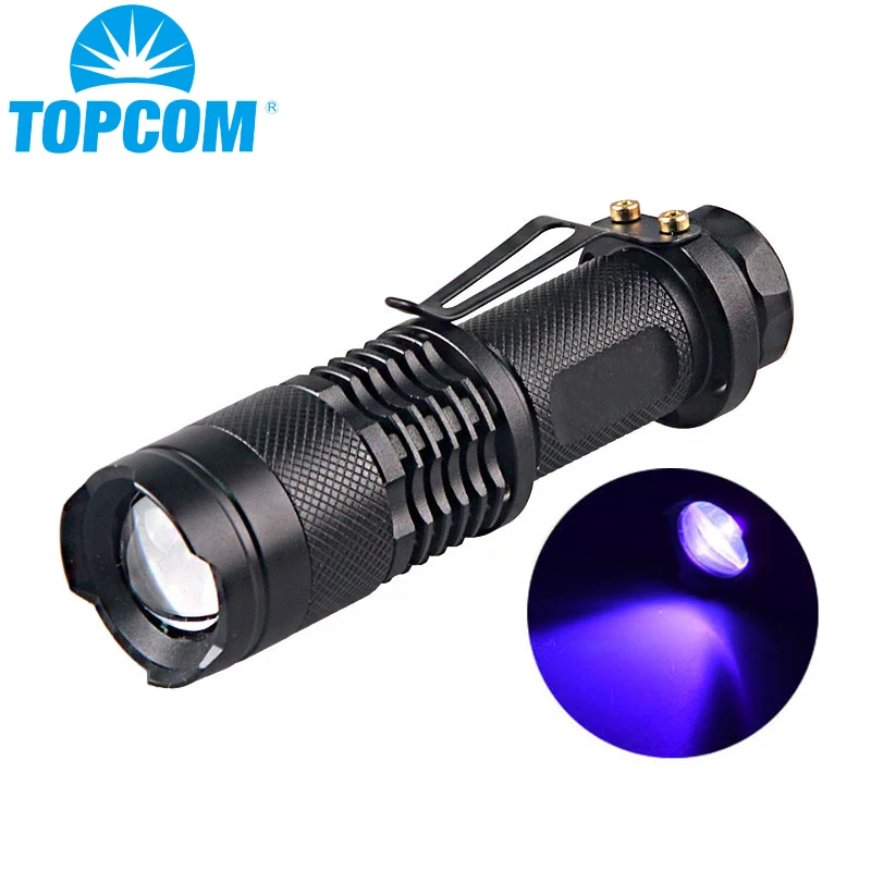 365nm uv light TOPCOM детектор домашних животных черный светильник Скорпион УФ-светильник масштабируемый Ультрафиолетовый флэш-светильник XPE мощный светодиодный светильник - Испускаемый цвет: 365nm uv light