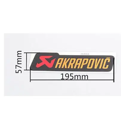 3D 250cc 400cc AKRAPOVIC алюминиевая термостойкая выхлопная наклейка на трубы наклейка Скорпион Yoshimura наклейка - Цвет: P