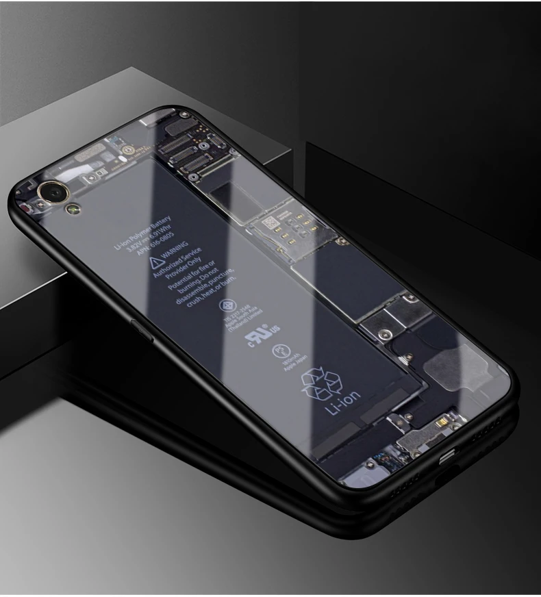 23 Для OPPO A37 чехол PC пластик+ стекло чехол для телефона черный ТПУ бампер чехол для OPPO A37 A 37 A37M A37F OPPOA37 полная защитная крышка - Цвет: 23