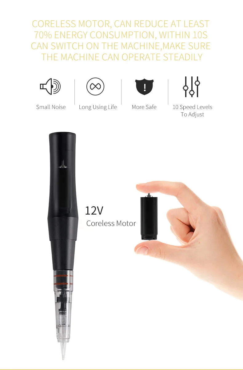 

Professional Wired Permanent Makeup Machine Pen Beauty Cartridge Eyebrow Lip Tattoo Machine Best Sale High Quality PMU Machine