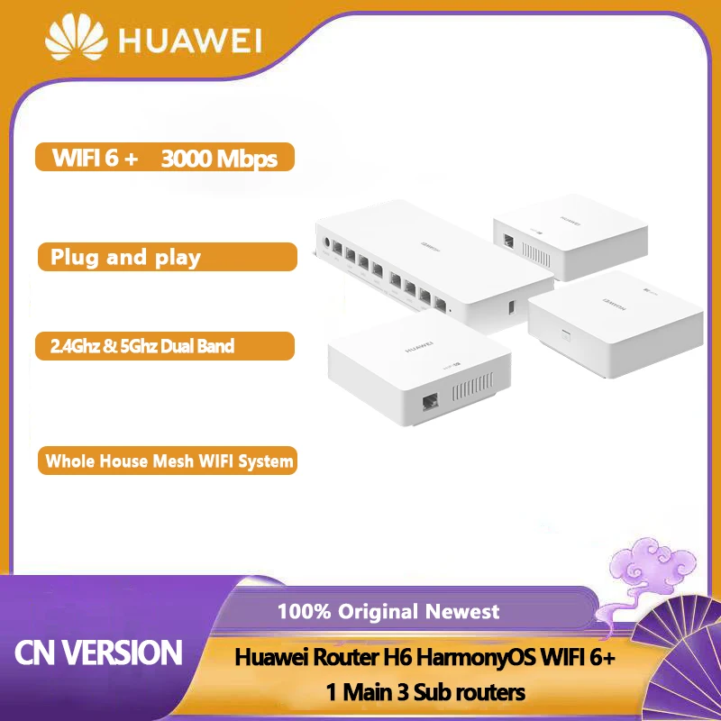 Huawei-Router-H6-HarmonyOS-WIFI-6-Smart-Home-Mesh-WIFI-Wireless-Router ...