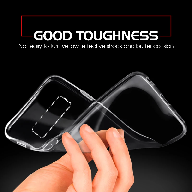 Прозрачный чехол Coque для samsung Galaxy A6 A7 A8 A40 A50 A70 A60 A80 A30 S10 10 плюс S10e S10 Чехол Мягкий ТПУ Тонкий силиконовый чехол